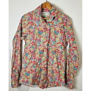 Kurt River Mens S Slim Fit 100% Cotton "Dumbo Spread" Shirt Floral Botanical